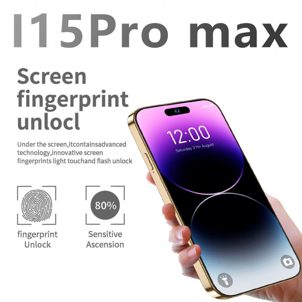2023 New I16 Pro I15 Phone Version Smartphone 16gb+1tgb Android Cellphones Original Unlocked 3g 4g 5g Mobile Phones
